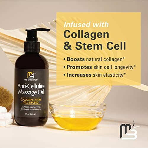 Anti-Cellulite Massage Oil with Collagen and Stem Cell